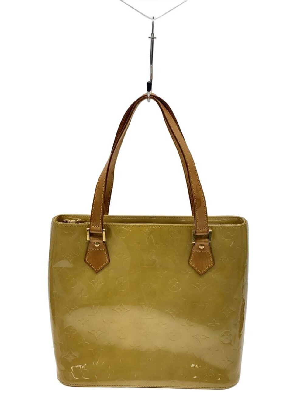 LOUIS VUITTON Houston Monogram Vernis Enamel Yellow